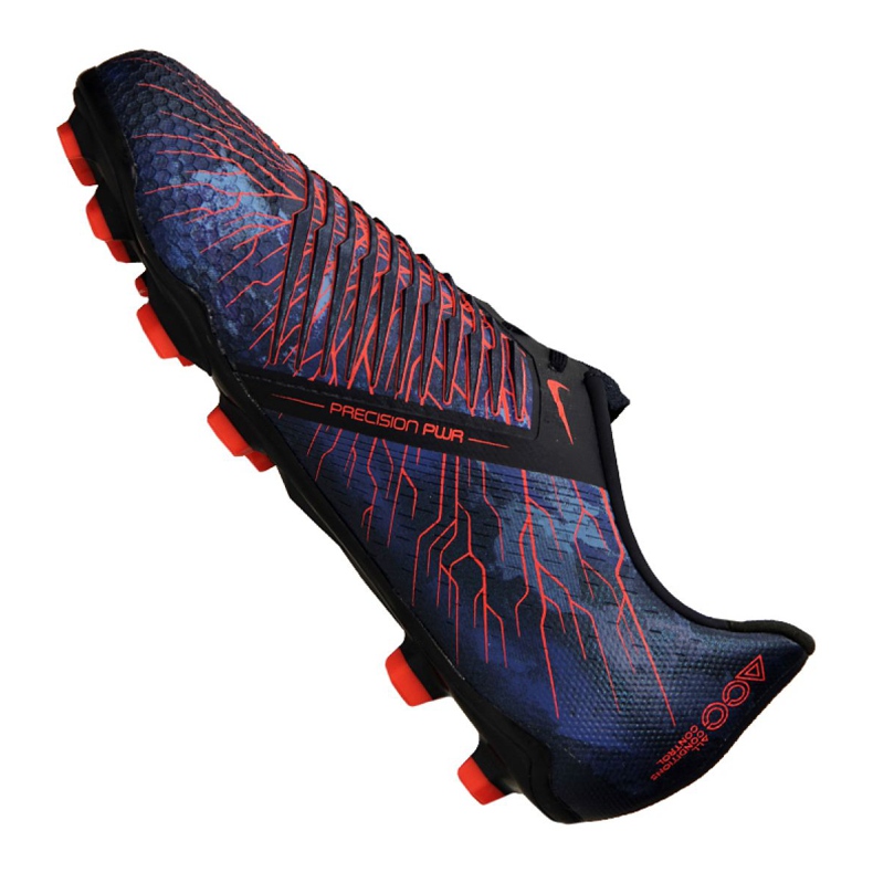 Nike Phantom Vnm Elite Fg Jr AO0401-440 jalkapallokengät musta tummansininen 1