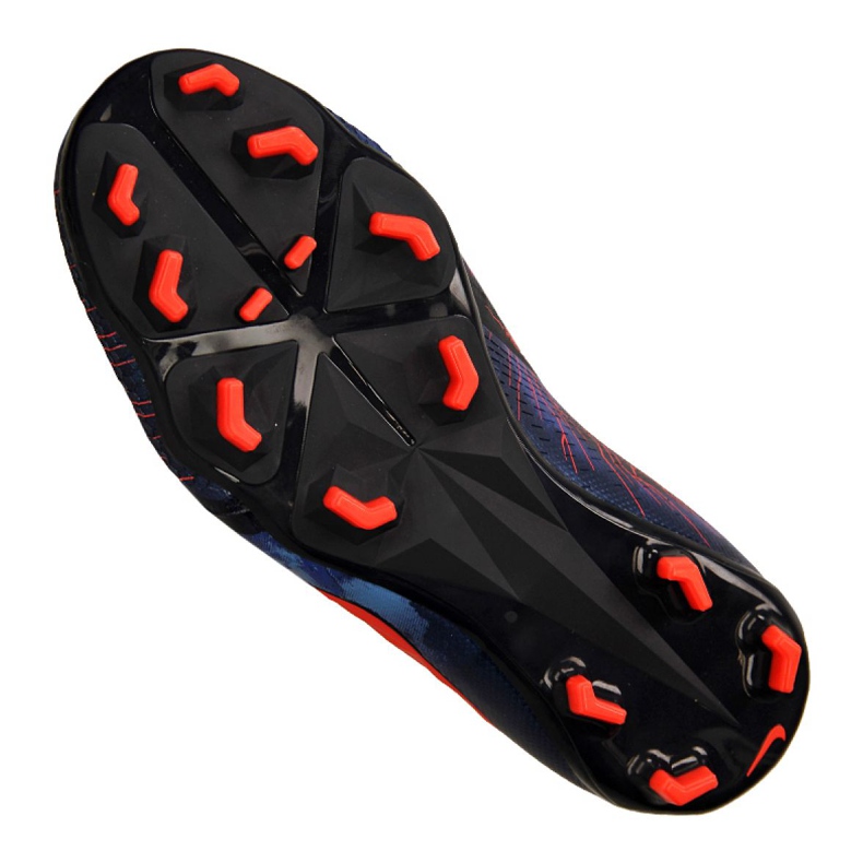 Nike Phantom Vnm Elite Fg Jr AO0401-440 jalkapallokengät musta tummansininen 2