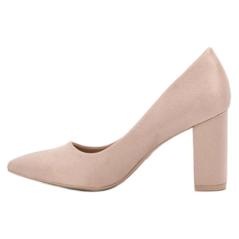 Diamantique Beige mokkanahkaiset pumput 1