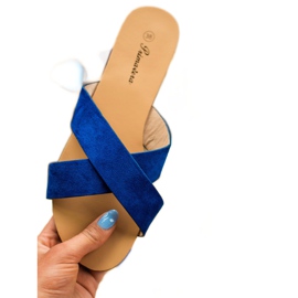 Primavera Mukavat litteät tossut sininen 1