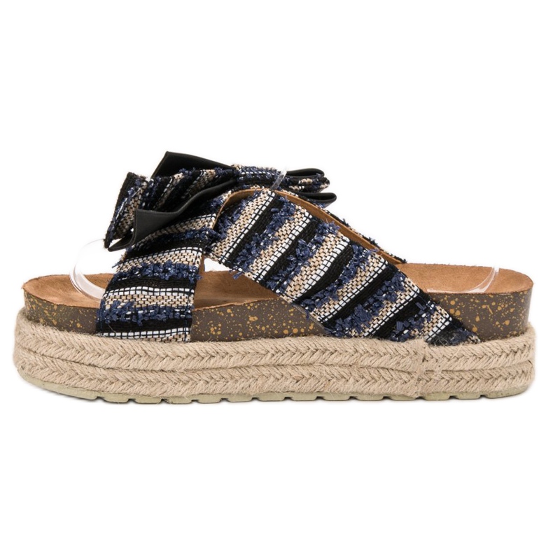 Vices Tekstiilitossut alustalla musta 1