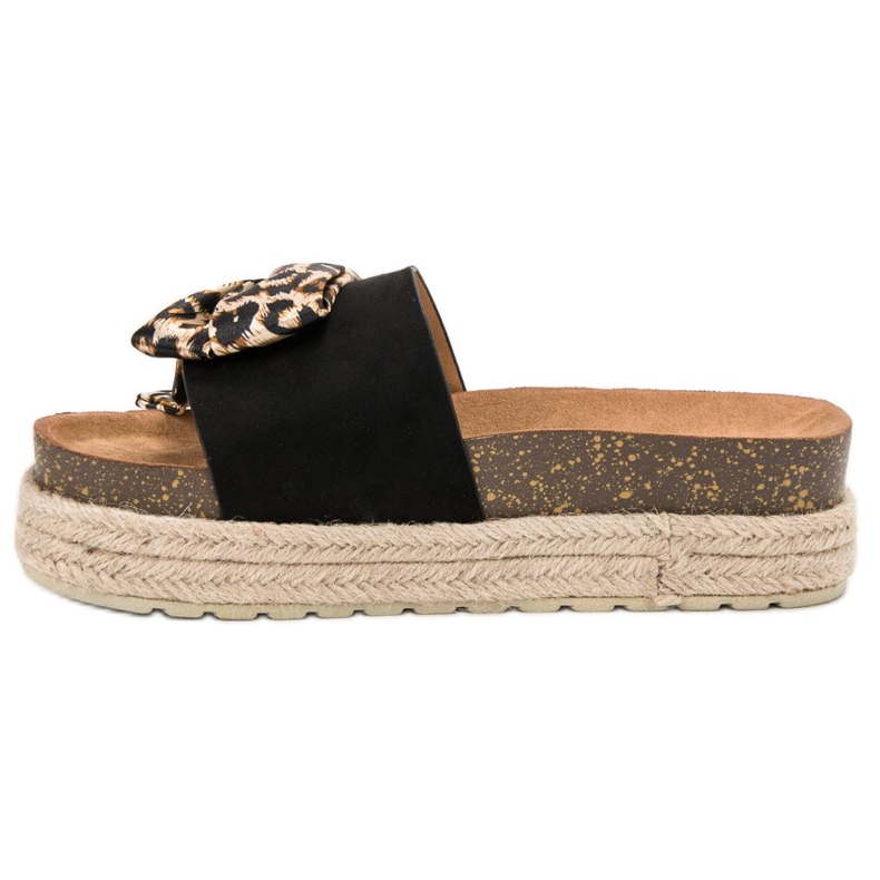 Vices Muodikkaita eläintulostus tohvelit musta 1