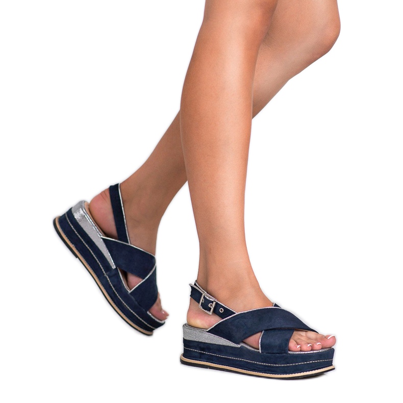 Lily Shoes Solki kiinnittävät sandaalit sininen 1