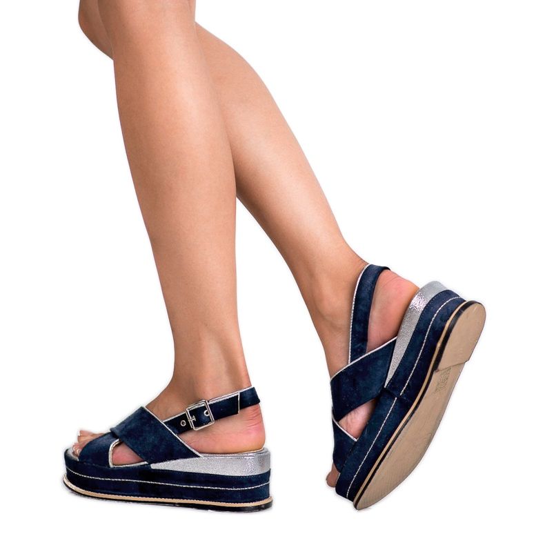 Lily Shoes Solki kiinnittävät sandaalit sininen 2