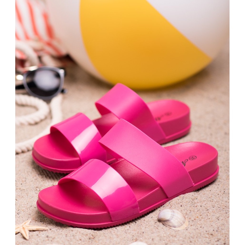 SHELOVET Muodikkaat kumitossut vaaleanpunainen 1