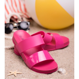 SHELOVET Muodikkaat kumitossut vaaleanpunainen 2