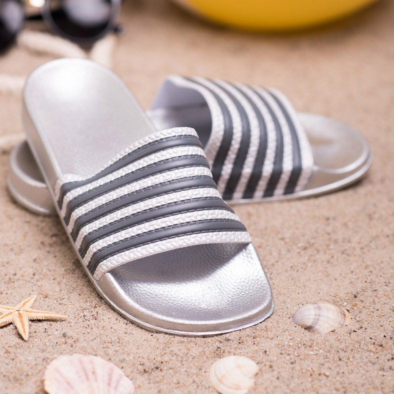 SHELOVET Urheilulliset raidalliset tossut harmaa 2