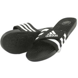 Adidas Adissage M F35580 Velcro varvastossut valkoinen musta 3