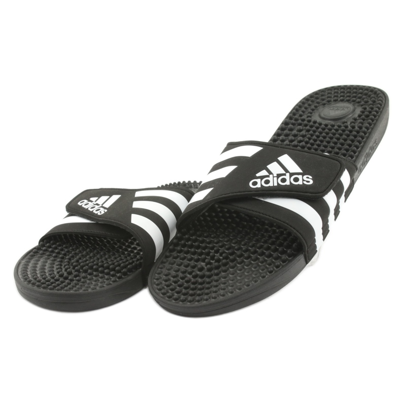 Adidas Adissage M F35580 Velcro varvastossut valkoinen musta 2