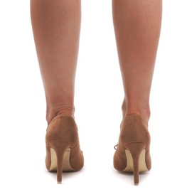 Mokkanahka korkokengät TR-3H432-4 Kameli ruskea 1