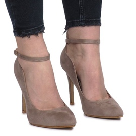 Khaki pumput Heaven kantapää monivärinen vihreä 2