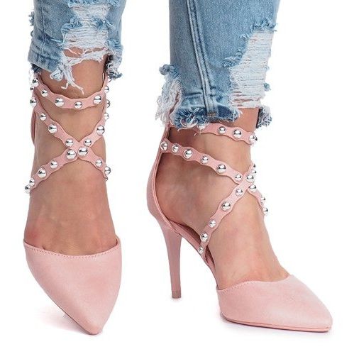 Vaaleanpunaiset B-50 sandaalit vaaleanpunainen 2