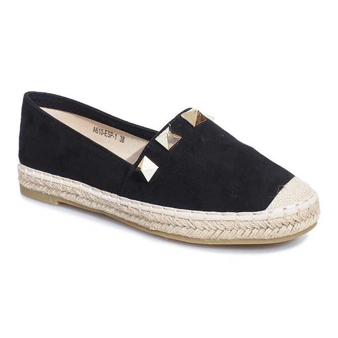 Black Gold Sun -espadrillit musta 1