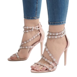 Vaaleanpunaiset LE042P -kantapäät monivärinen vaaleanpunainen 1