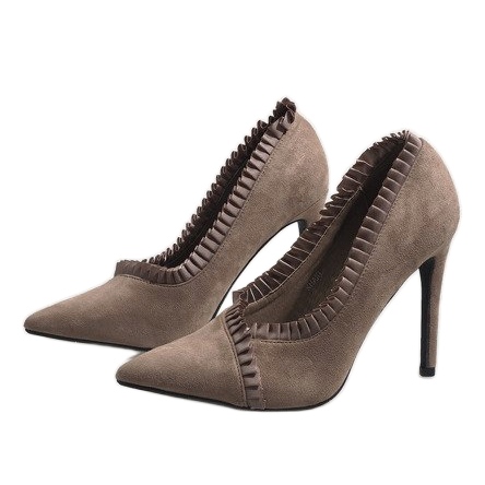 Ruskeat klassiset korkokengät C72P vihreä 1