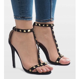 Mustat korkokengät sandaalit FB-31 1