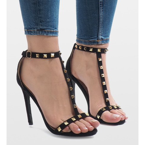 Mustat korkokengät sandaalit FB-31 2