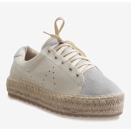 Harmaat nauhoitetut espadrillit LX-07 1