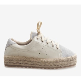 Harmaat nauhoitetut espadrillit LX-07 2