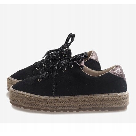 Mustat BB01P -nauhoitetut espadrillit 2
