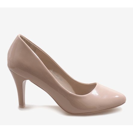 Klassiset beige-lakatut B-42-korkokengät 2