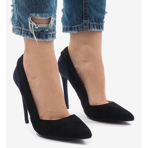 Mustat klassiset mokkanahkakengät 95299-35 2