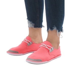 Vaaleanpunaiset 288-86 lycra slip-on lenkkarit monivärinen 1