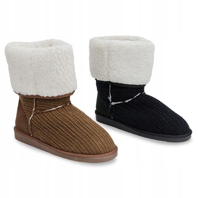 Lämmin Eskimo saappaat 7715 Musta 1