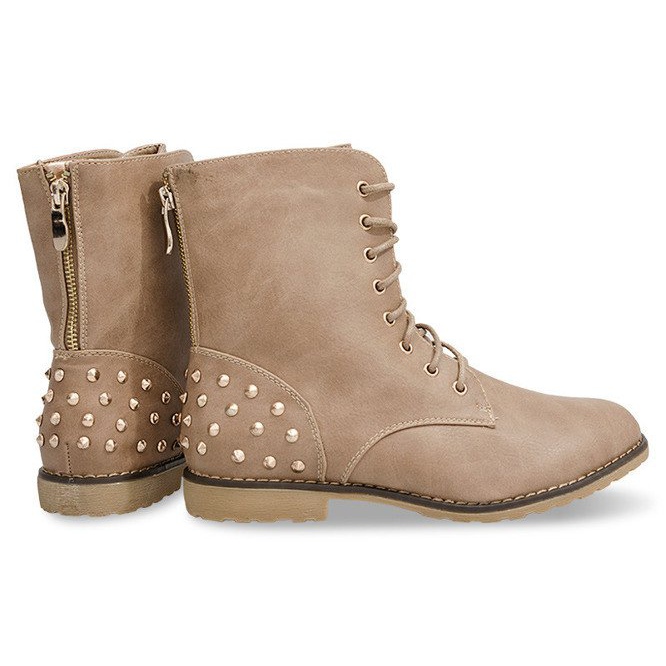 Rikkaasti sisustetut saappaat 1511-2 Khaki monivärinen vihreä 2