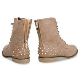 Rikkaasti sisustetut saappaat 1511-2 Khaki monivärinen vihreä 1