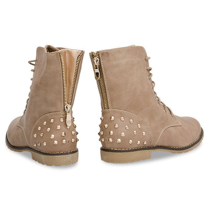 Rikkaasti sisustetut saappaat 1511-2 Khaki monivärinen vihreä 1