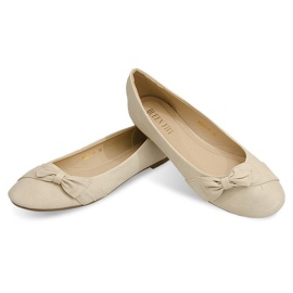 Ballerinat, joissa rusetti 816 Beige 2