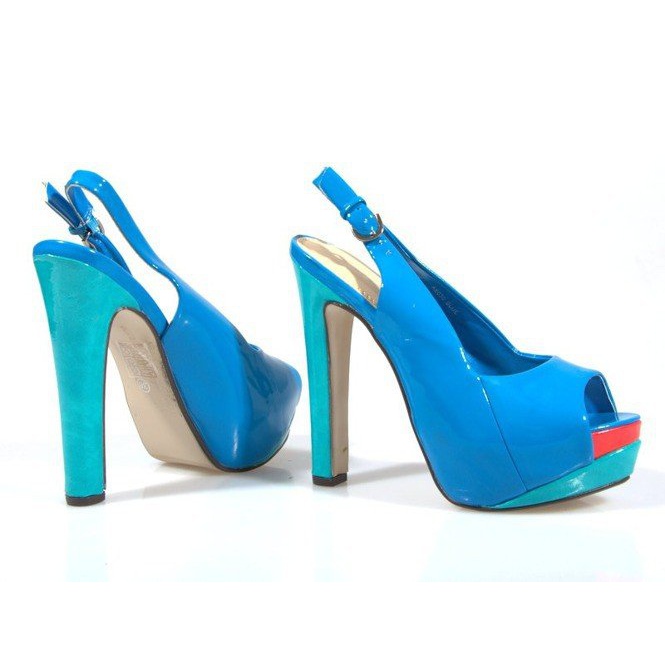 Pumput Sandaalit A8030 -sinisellä alustalla sininen 1