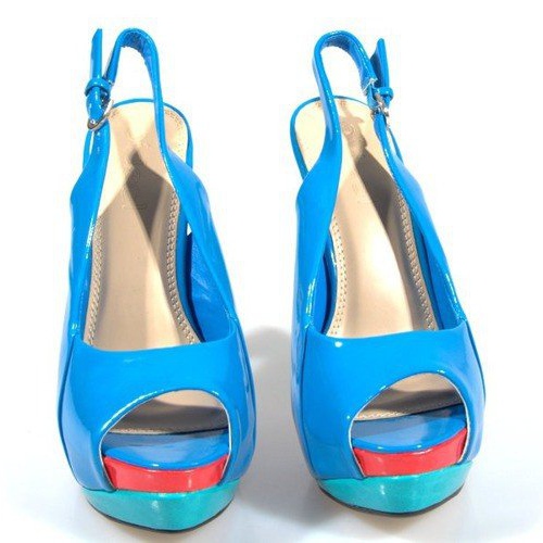 Pumput Sandaalit A8030 -sinisellä alustalla sininen 2