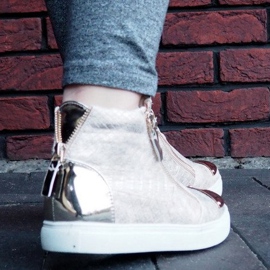 Korkeat tennarit Q55 Gold kultainen 2