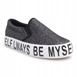 Slip On Lenkkarit Slip On Brocade E22 Musta 1