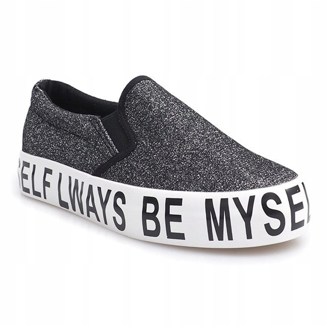 Slip On Lenkkarit Slip On Brocade E22 Musta 1