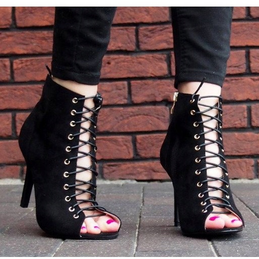 Saappaat / avosaappaat Laila 5003 Musta 1