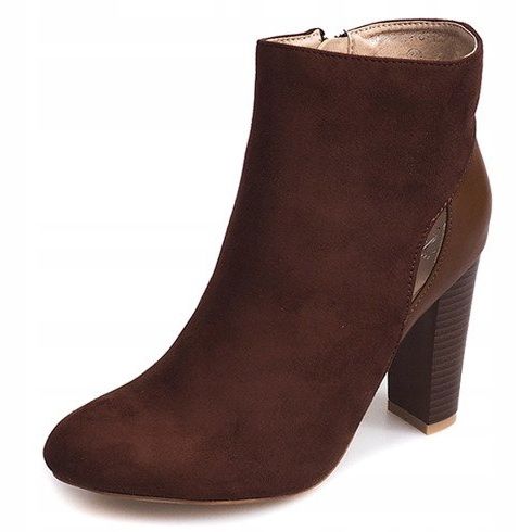 Ruskeat mokkanahkaiset pylväät vetoketjulla 1