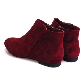Suede Booties Chelsea saappaat 7-106 Punainen 2