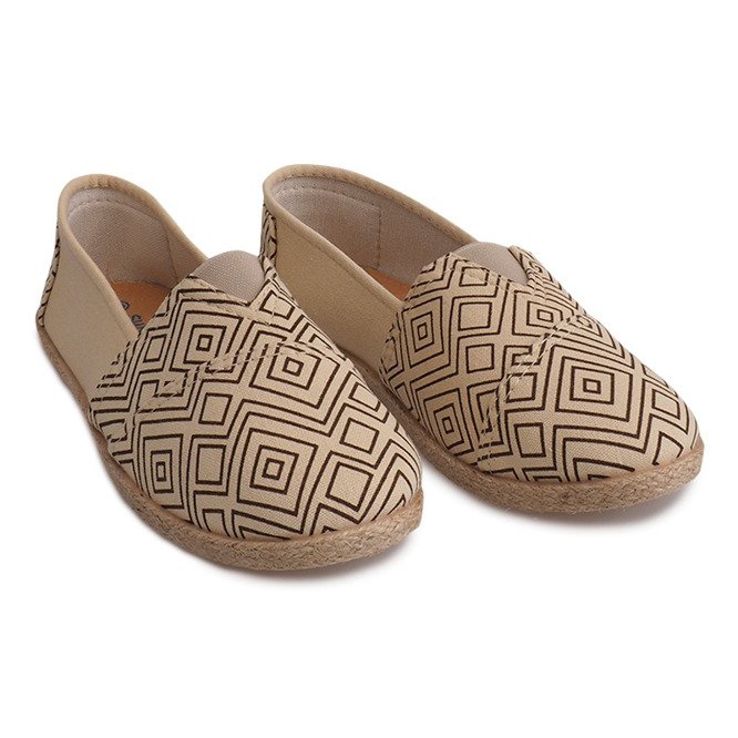 Pellavaespadrillit B211-1 Beige lenkkarit 1