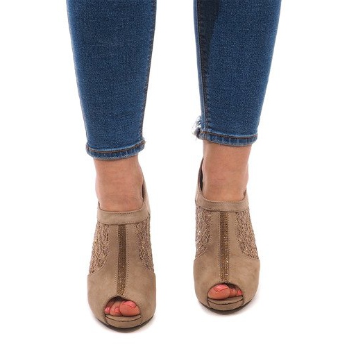 Avokkaat korkokenkä LL05 Khaki monivärinen vihreä 1