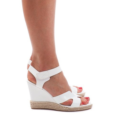 Wedge sandaalit 5H5670 Valkoinen ruskea 2