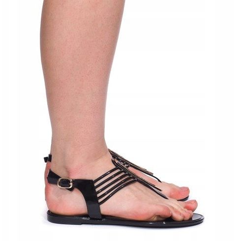 Meliski Sandaalit Cyrkoniami 001-356 Musta 2