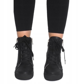 Openwork Wedge Tennarit HQ881 Musta 2 Openwork Wedge Tennarit HQ881 Musta 2