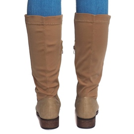 Korkeat lämpimät saappaat BL2838 Khaki vihreä 1