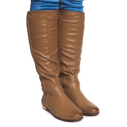 Korkeat lämpimät saappaat TL12865-18 Khaki monivärinen vihreä 1