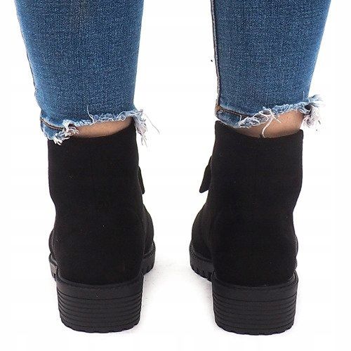 Suede saappaat AT-0625 musta 2