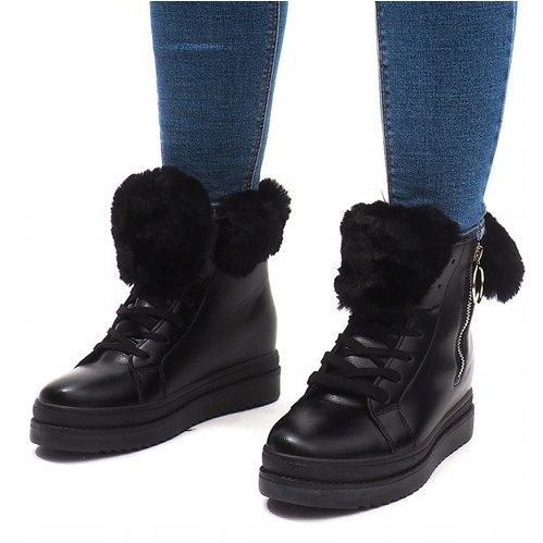 Lämmin lenkkarit SJ665-1 musta 2