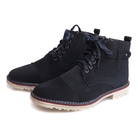 Korkealämmitteiset nauhakengät M589 Granat laivastonsininen 1